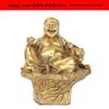 Vietnamesische Kupfer Buddha Figur: Gott des Reichtums und des Wohlstands