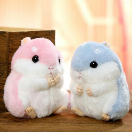 Plyšový přívěsek na klíče pro křečka Měkké roztomilé plyšové zvířátko Přívěsek na tašky Batohy Klíče Rozkošný plyšový přívěsek na klíče Dárek pro děti Přátele Vánoce Narozeniny