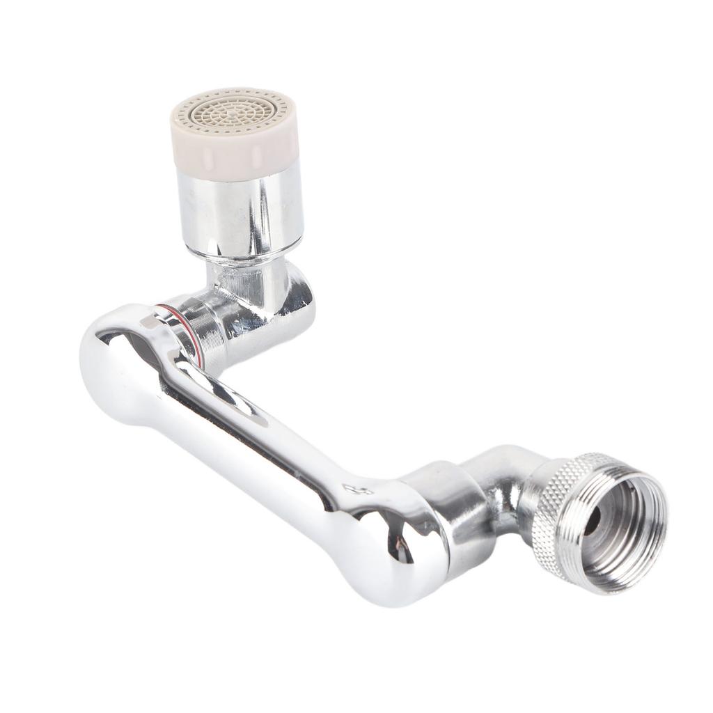 Swivel Faucet Extender Universal Sink Water Aerator with 2 Water Outlet Modes Robotic Arm for Kitchen Bathroom Face Eye