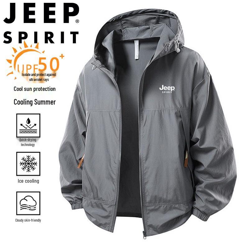 JEEP SPIRIT Men's Hooded Sun Protection Jacket