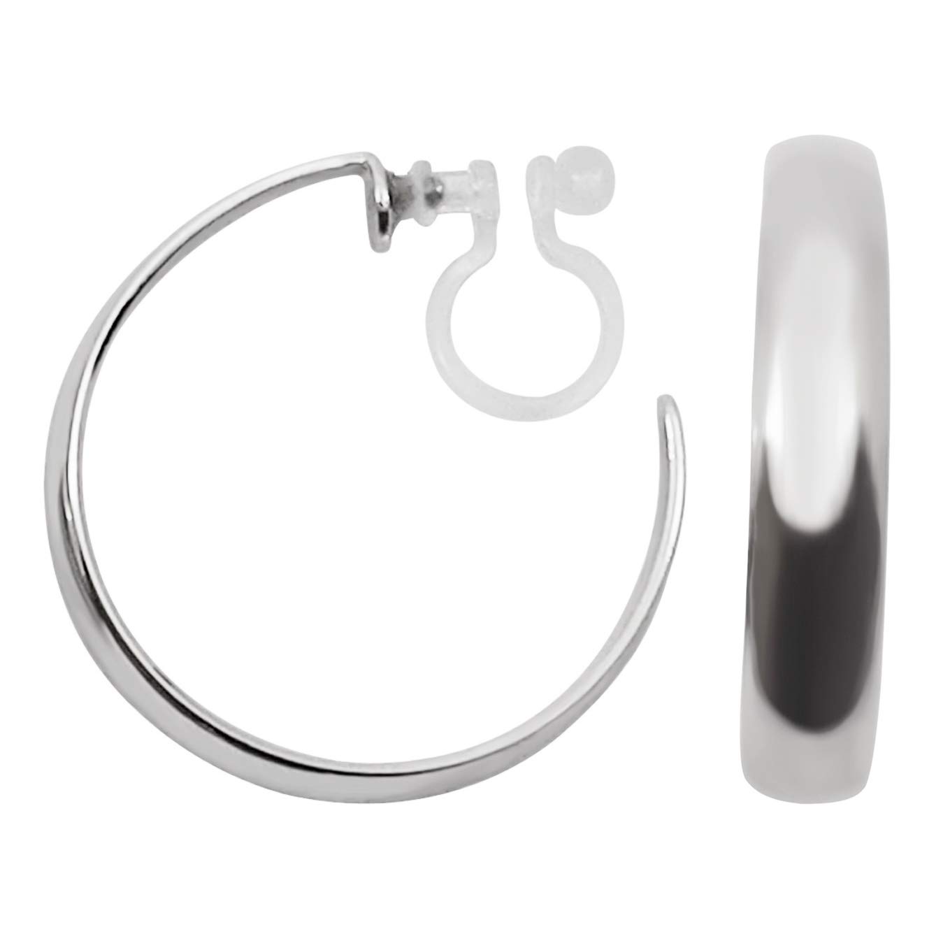 

Серьги Серебряные серьги-кольца Популярные безболезненные серьги-кольца Серьги из смолы Miyabi Grace Miyabi Grace Женские непроколотые [Серьги]