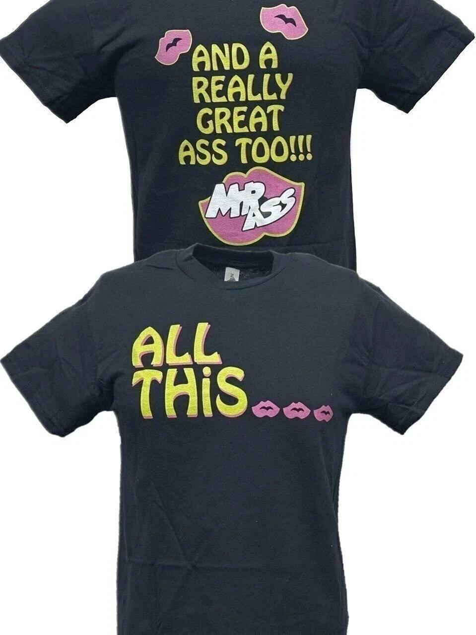 Badass Billy Gunn All This and a Great Ass Too Black T-shirt M