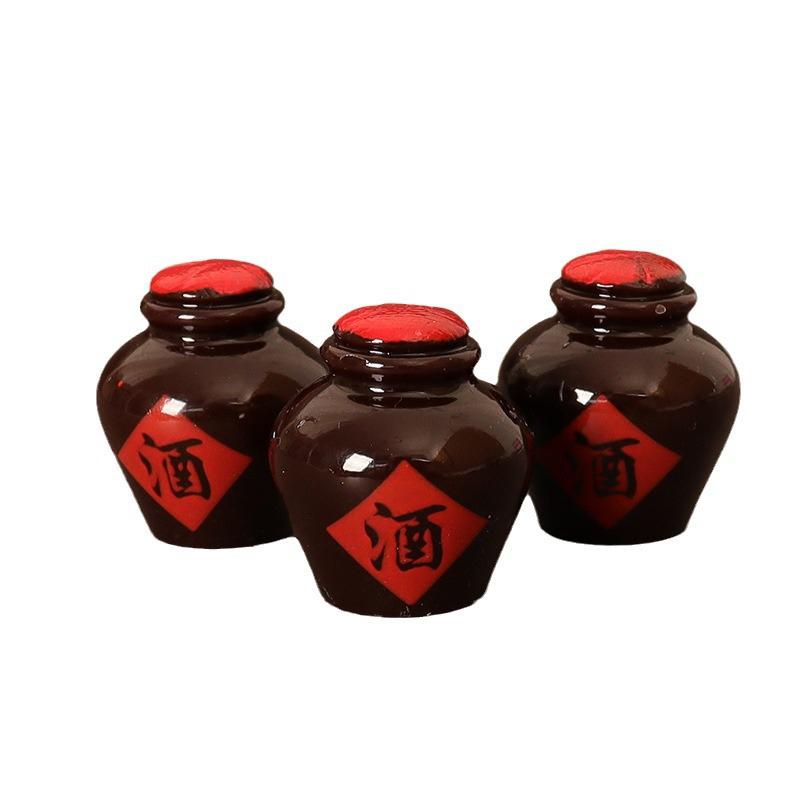 1Impostare1:12 Barattolo per vino in miniatura per casa delle bambole, retrò, cinese, bicchiere per vino, modello, decorazione per cucina, giocattolo, accessori per casa delle bambole
