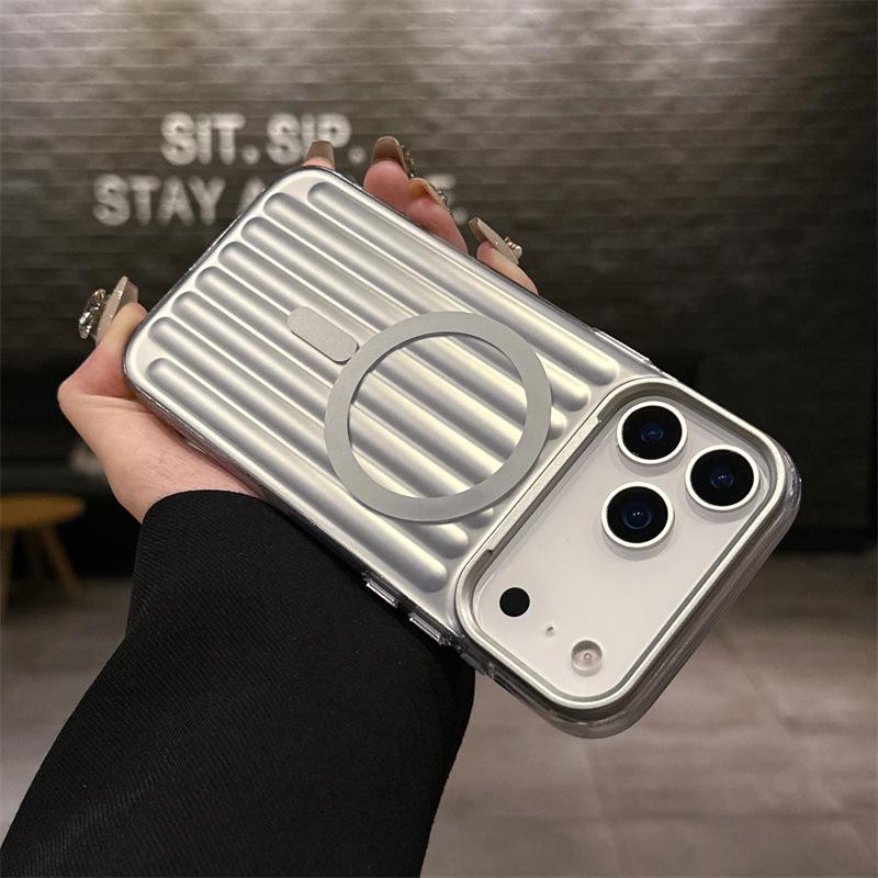 

Colorful Magnetic Suitcase for Apple 17promax: Fashionable, Simple, Drop-Proof Protective Case Apple 14 Pro