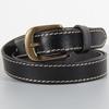 Luxury Designer Narrow Monogram Belt for Women With Solid Brass Pin Buckle Luxury Brand Dress Strap for Jeans Waistband