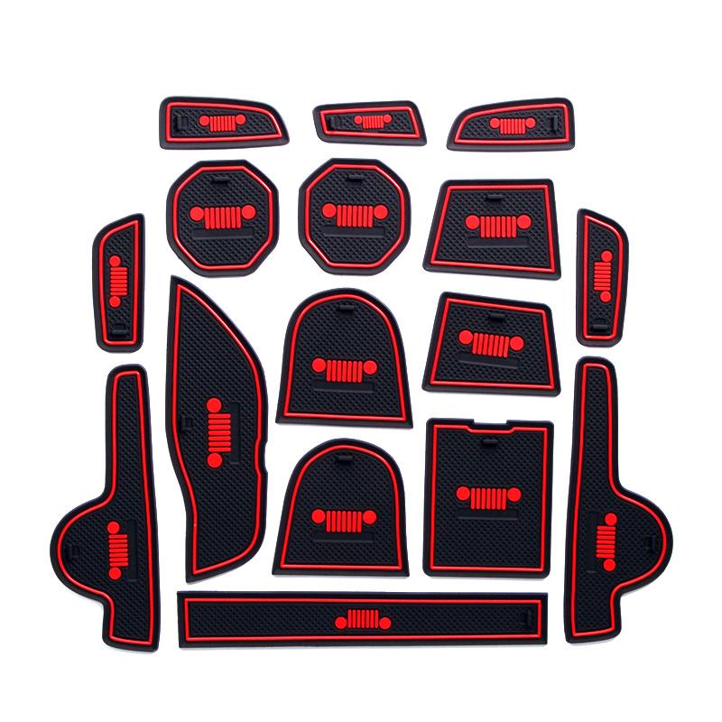 For Jeep Renegade 2015 2016 2017 2018 2019 2020 2024 2024 2024 Anti-Slip Gate Slot Cup Mat Door Non-Slip Pad Coaster Accessories