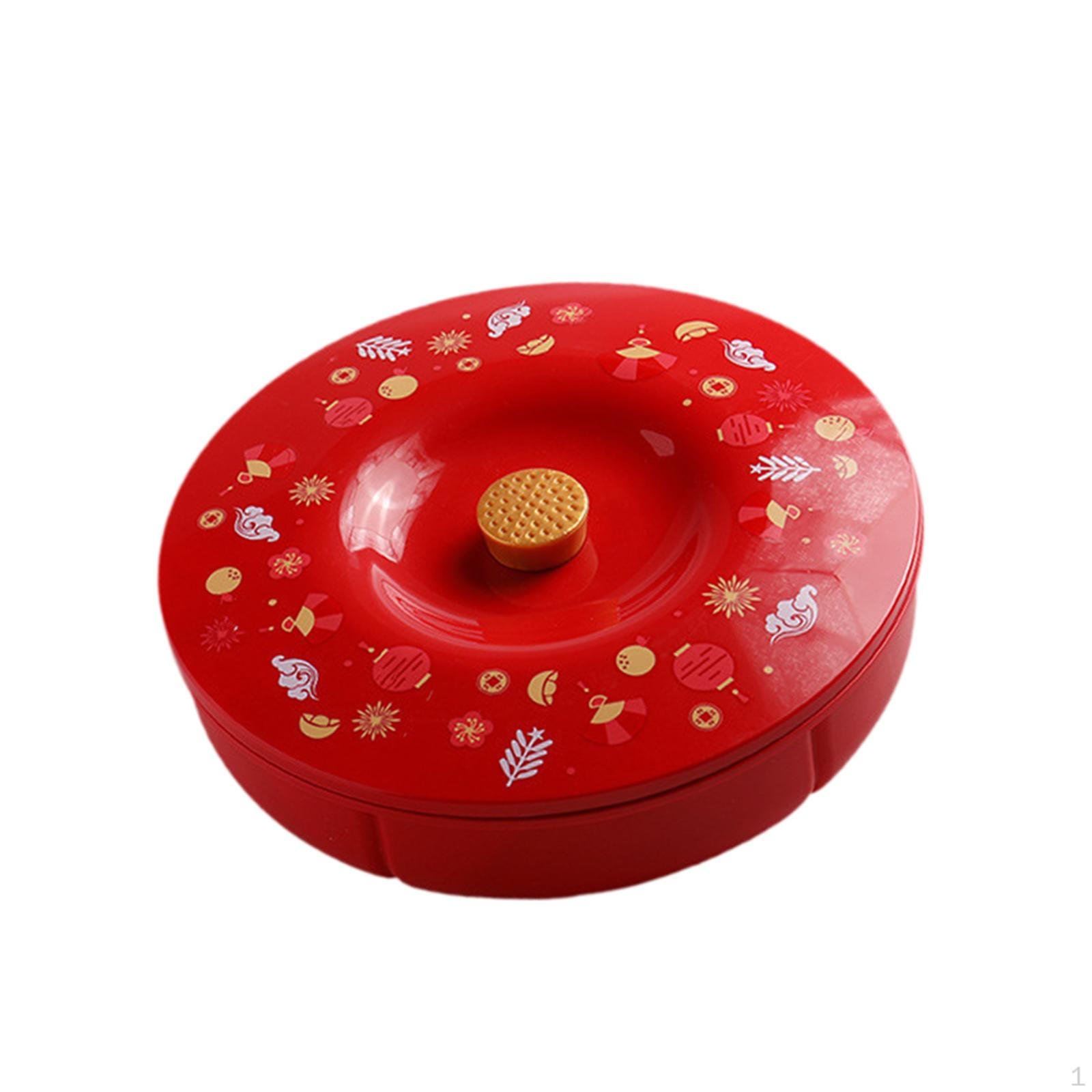 Divided Serving Tray Nut and Candy Storage Snack Box Dried Fruit Plate for Wedding Holiday