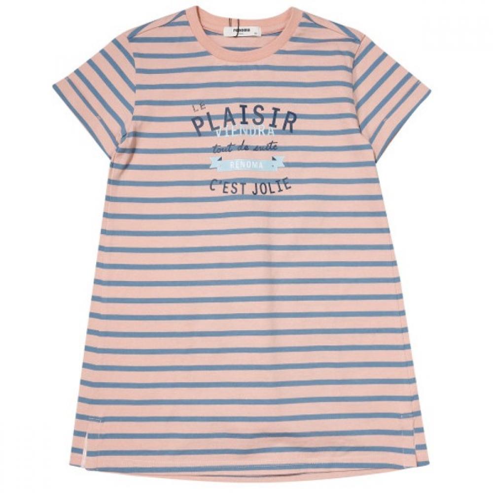 

[Renoma Kids] Renoma Kids Girls Roll Up Split Wrinkle Dress CORAL PINK/110