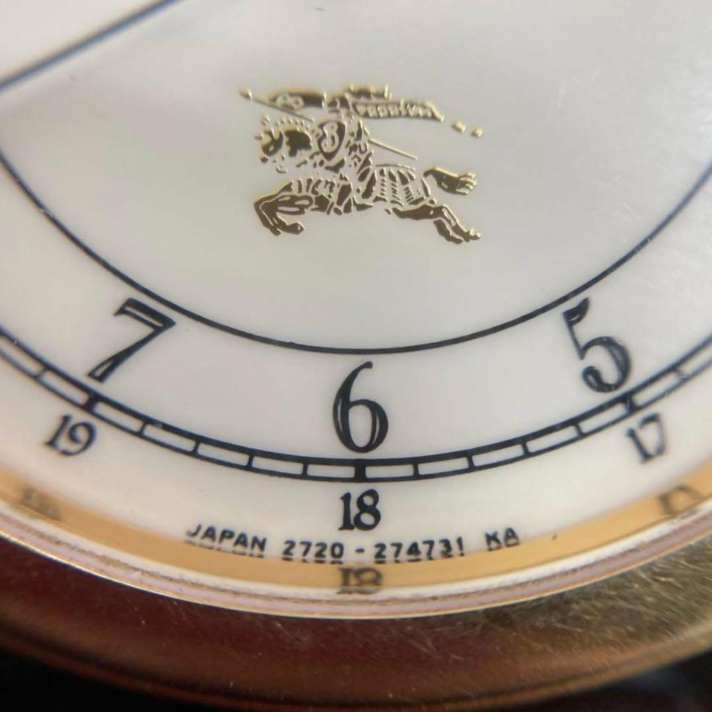 Used Burberrys Burberry Analog Watch Gold Vintage