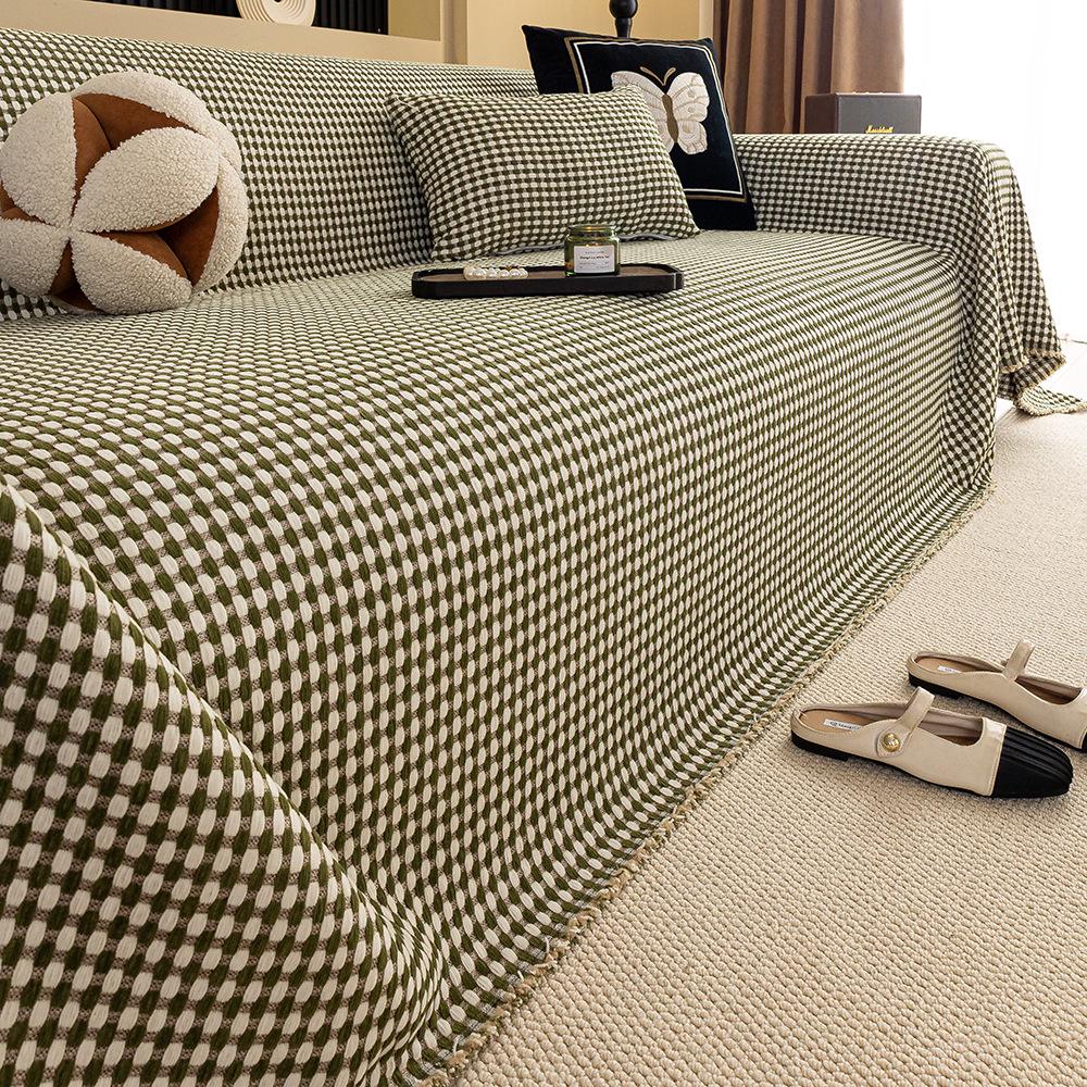 High-End Solid Color All-Season Non-Slip Anti-Scratch Sofa Cover