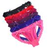 Low Waist Sheer Lace Mesh Thong Transparent Romantic T Panties Mesh Bow Briefs Women  Home
