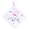 SANRIO Set of 3 Towels with Loop Hello Kitty for Children Antibacterial Treatment with Name Space Nursery School Kindergarten 249483