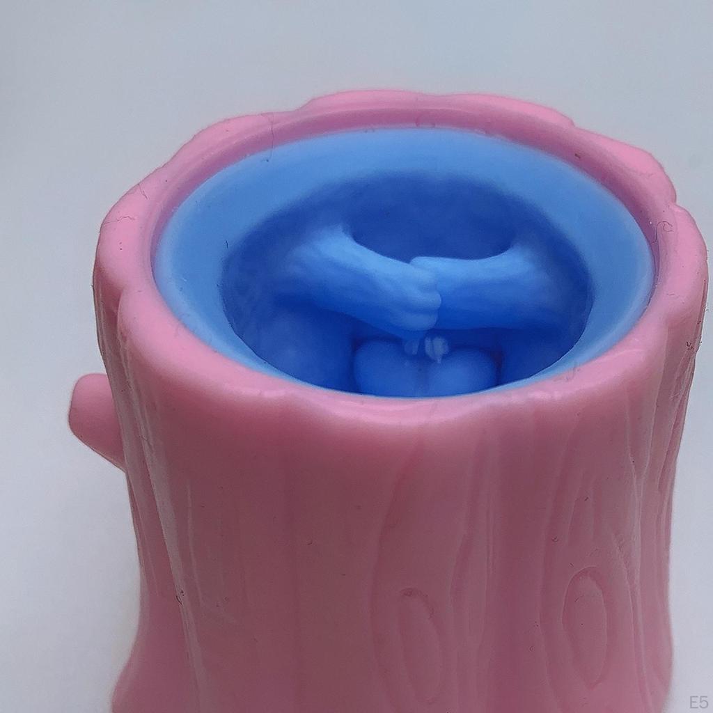 1pc Fun Squeeze Squirrel Cup Antistress Sensory Tree Stump