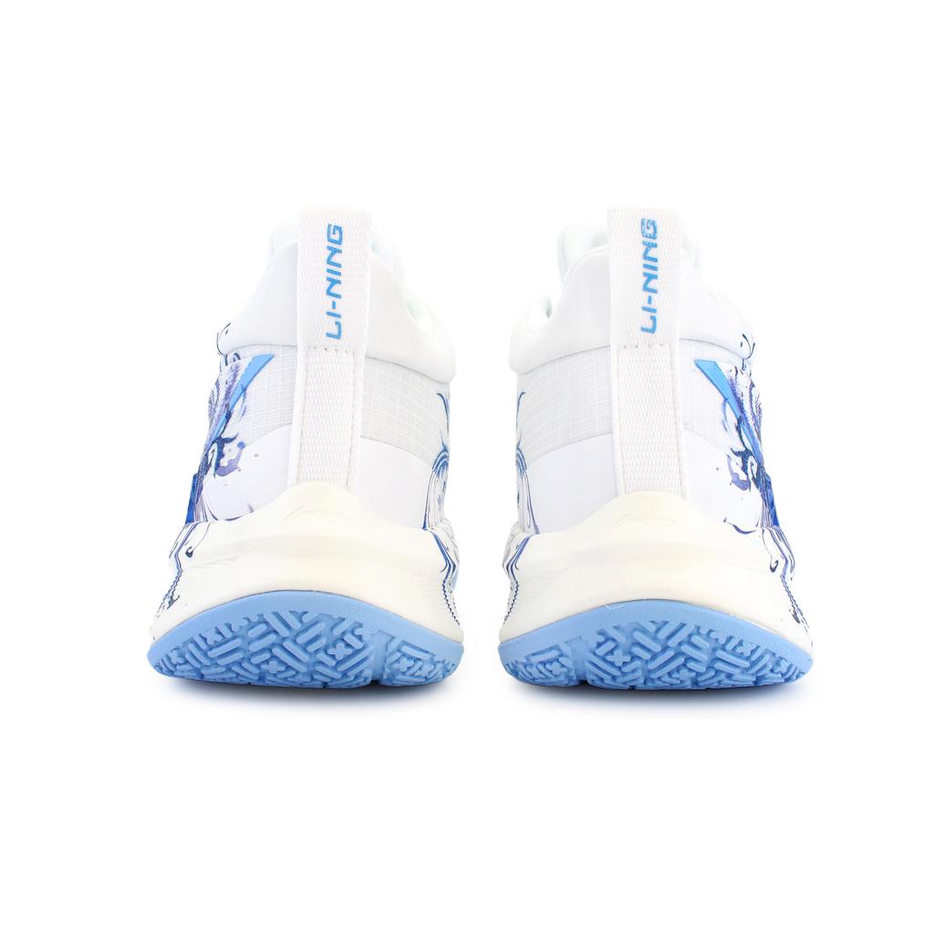 Li Ning Light Speed 1.0 Niedrige Basketballschuhe Herren Blau Weiß ABAS041-4(Team737-YLQ)