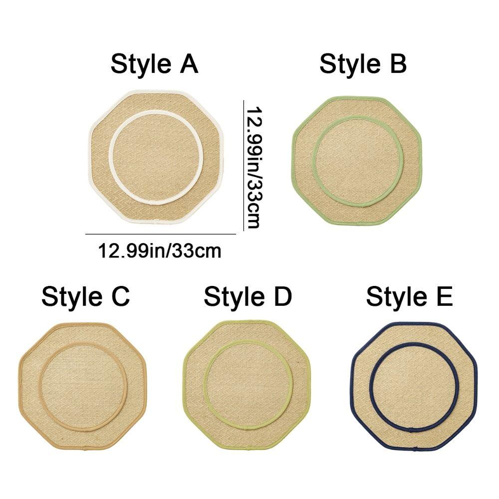 2Pcs Protective Table Placemat Linen Kitchen Mats Vintage Table Mats  Dining Tables