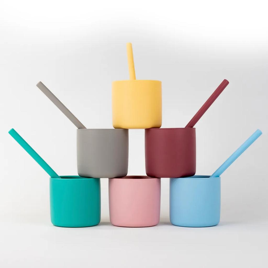 Silicone Cup for Children 180 Ml 6m+ MinikOiOi Yellow