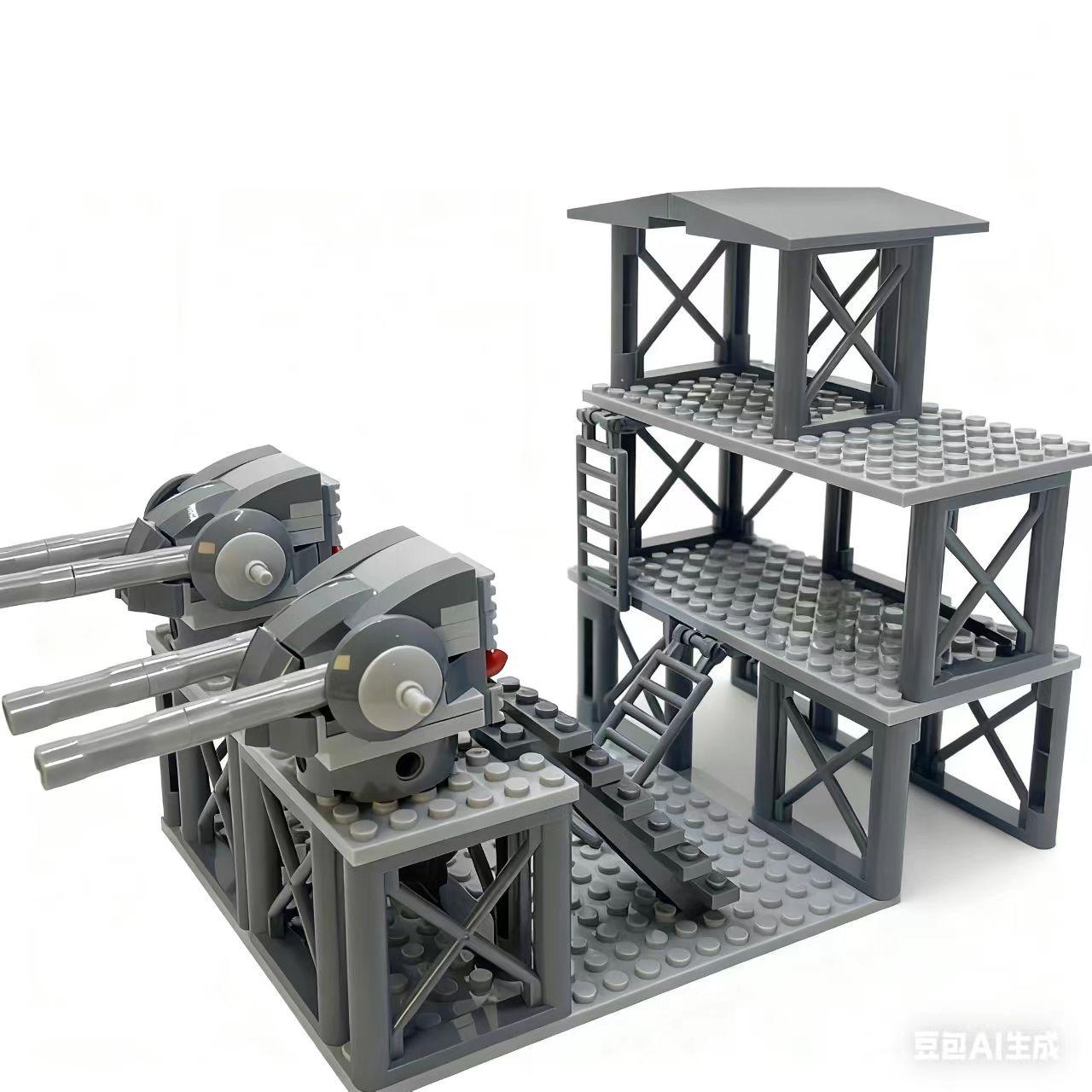 First-Class Moc Army-Design Sentry Building-Set First-Class Assembly-Bricks Military Figureure First-Class Figurineures First-Class Cannon