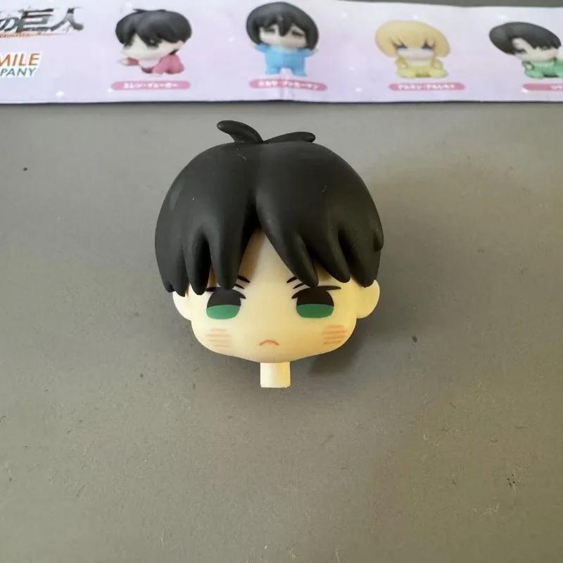 Атака Титанов Гашапон Игрушки Эрен Йегер Микаса Аккерман Армин Арлерт Леви Аккерман Q Версия Фигурка Миниатюрный Декоративный Элемент 5cm