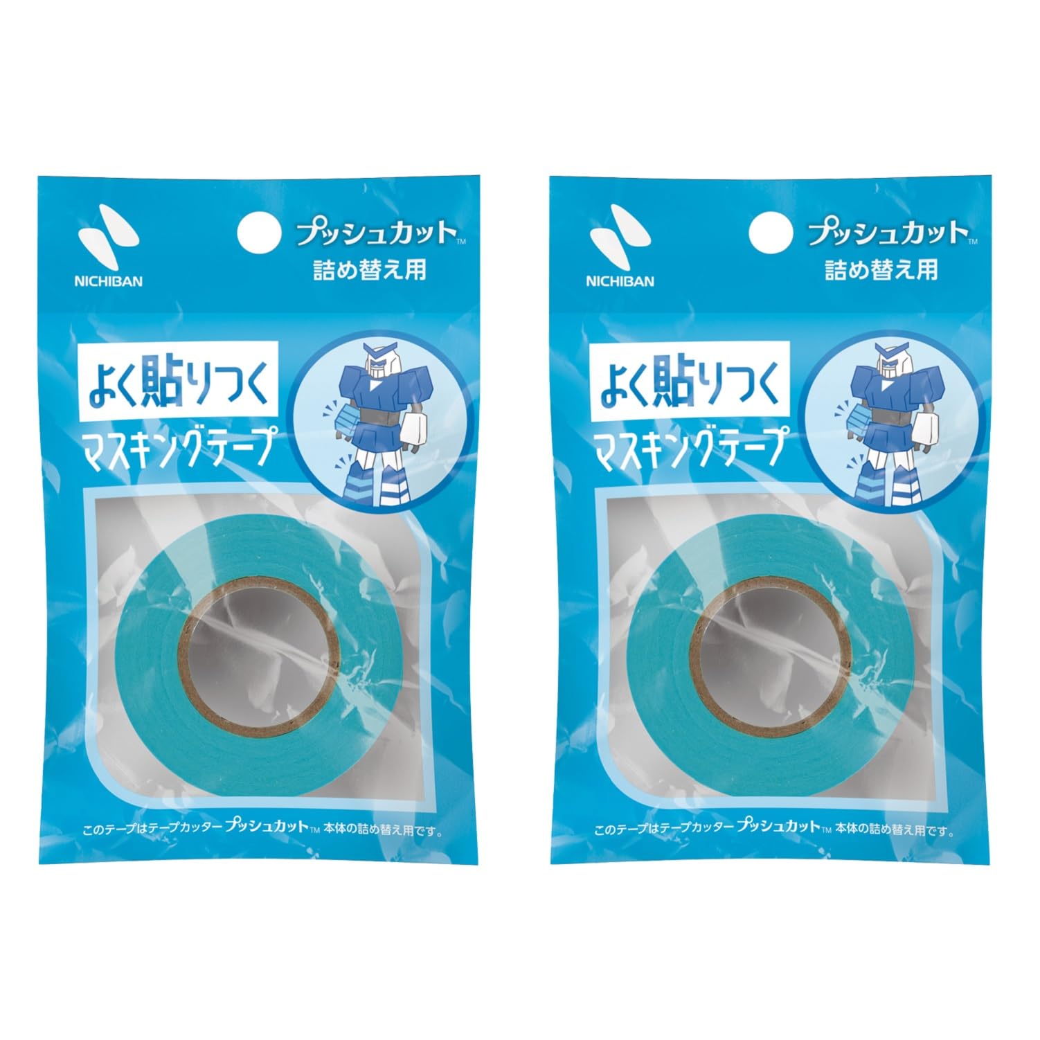 

Nichiban Masking 2 15mm x Tape, Push-Cut Type, Refill, Rolls, 17.5m, MT-15PS2PAZ