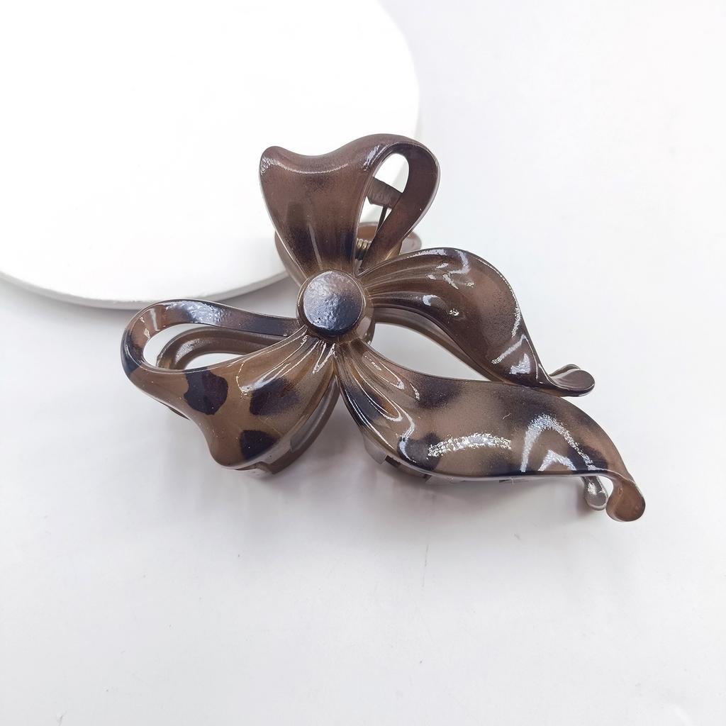 Pinza per Capelli a Nodo Farfalla Colorata con Effetto 3D Pinza a Squalo Fermaglio alla Moda per Chignon Pinza Professionale per Capelli