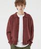 Trillion Wool Boucle Collar Cardigan Knit (Red Brown)