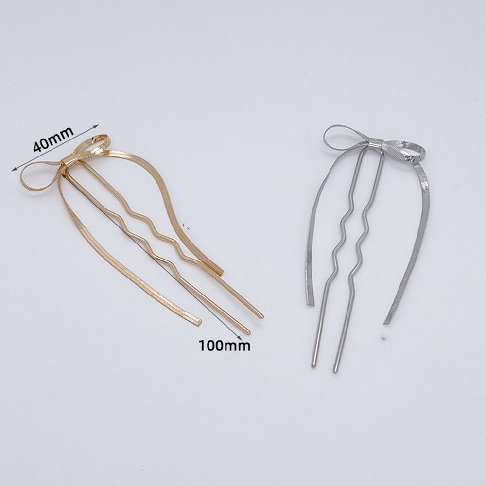 Headwear Disk Hair Korean Style Hanfu Bow Hair Stick Hair Fork Hair Accessories U Shaped Hairpin