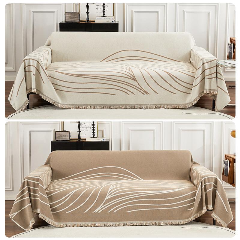 Shoreline Chenille Sofa Handtuch Vier Jahreszeiten Universal All-Inclusive Sofabezug Staubschutz Wohnzimmer Einteiliger Sofabezug Stoff