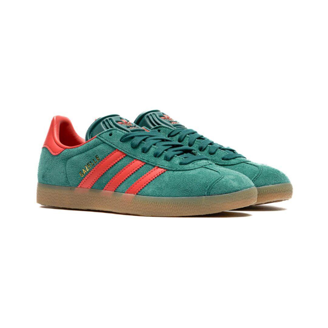 IG6200 adidas Originals Gazelle Collegiate Green Preloved Red Gum (Men s) 9.5