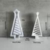 Handmade Christmas Tree Shape Frame Mold Sturdy Silicone for Epoxy Resin Craft Portable for Home and Event Decoration
