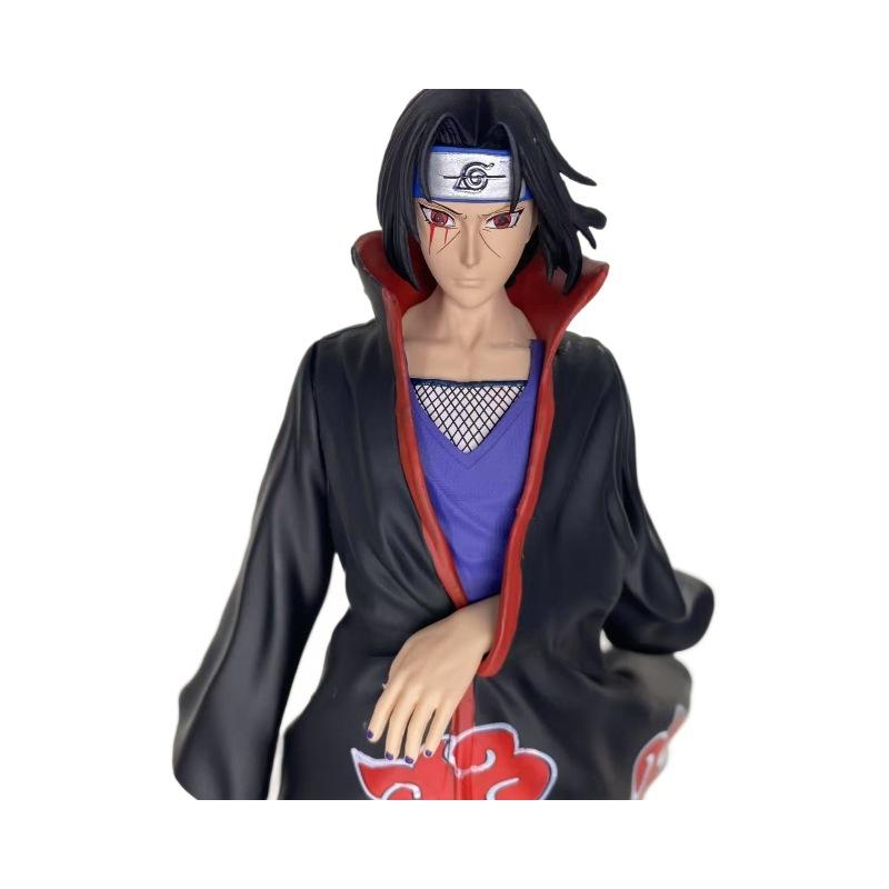 Naruto Shippuden Anime Figure Door God Uchiha Itachi Standing Posture Action Figure Boy Dolls Decorations Christmas Toys Gift