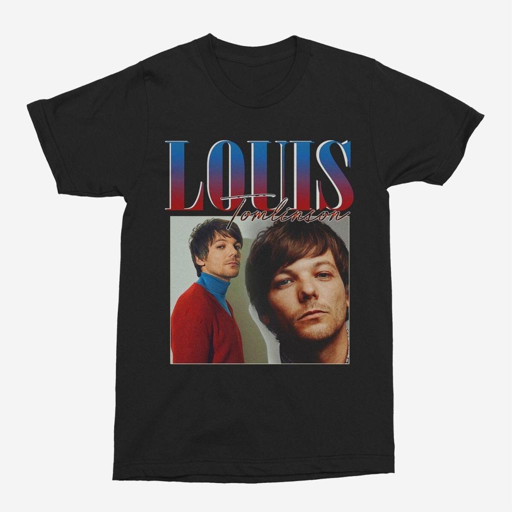 Louis Tomlinson One Direction T-Shirt Schwarz signiert Alle Größen 1T07 Unisex T-Shirt