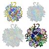 DIY Crystal Flower Clock Silicone Mold Unique Clock Decorations Creating Resin Mould for Craft Enthusiasts and Beginners