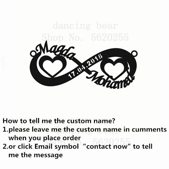 Infinite Layer Necklaces for Women Personalized Stainless Steel Custom Necklace Couple Jewelry Nameplate Pendant