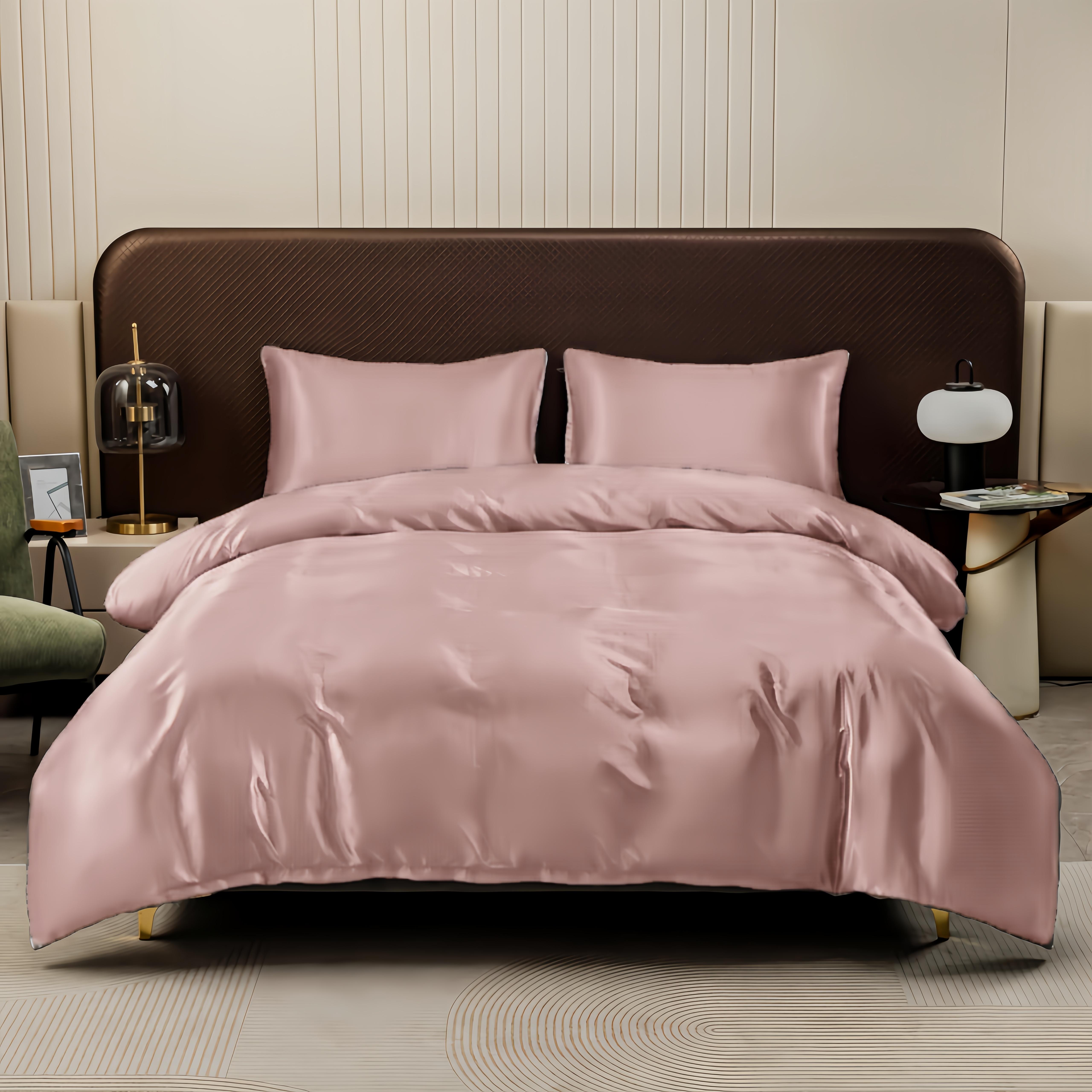 

Kuup Satin Surface Duvet Cover Colored Bedding Set Queen Size Quilt Cover High Quality Skin-Friendly Fabric Bedding No Sheet 135x200cm