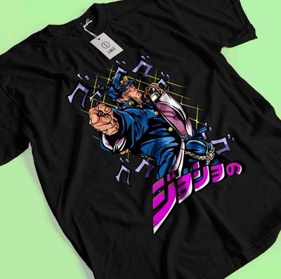 Jojo's Bizarre Adventure Tröja Jotaro Kujo T-shirt Dio T-shirt Giorno Yoshikage