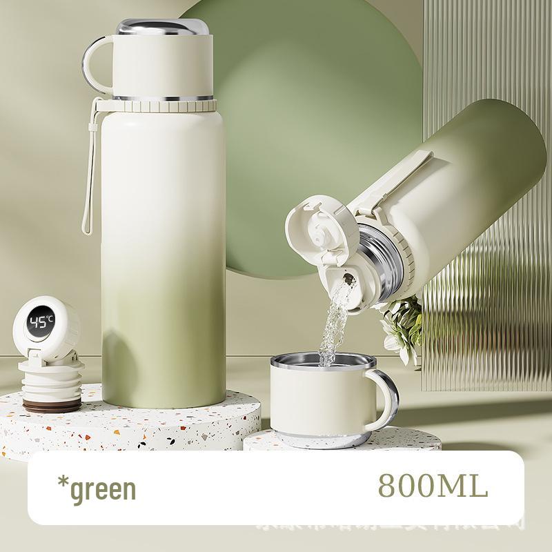 316 Stainless Steel Insulated Water Bottle with Double Lids & Tea Infuser for Outdoor Use