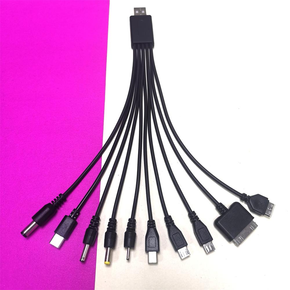 11 in 1 Universal Multi Pin Charger Cable Multifunction USB Adapter Data Charging Wire Cord for Earphone Speaker MP1 Player Phon