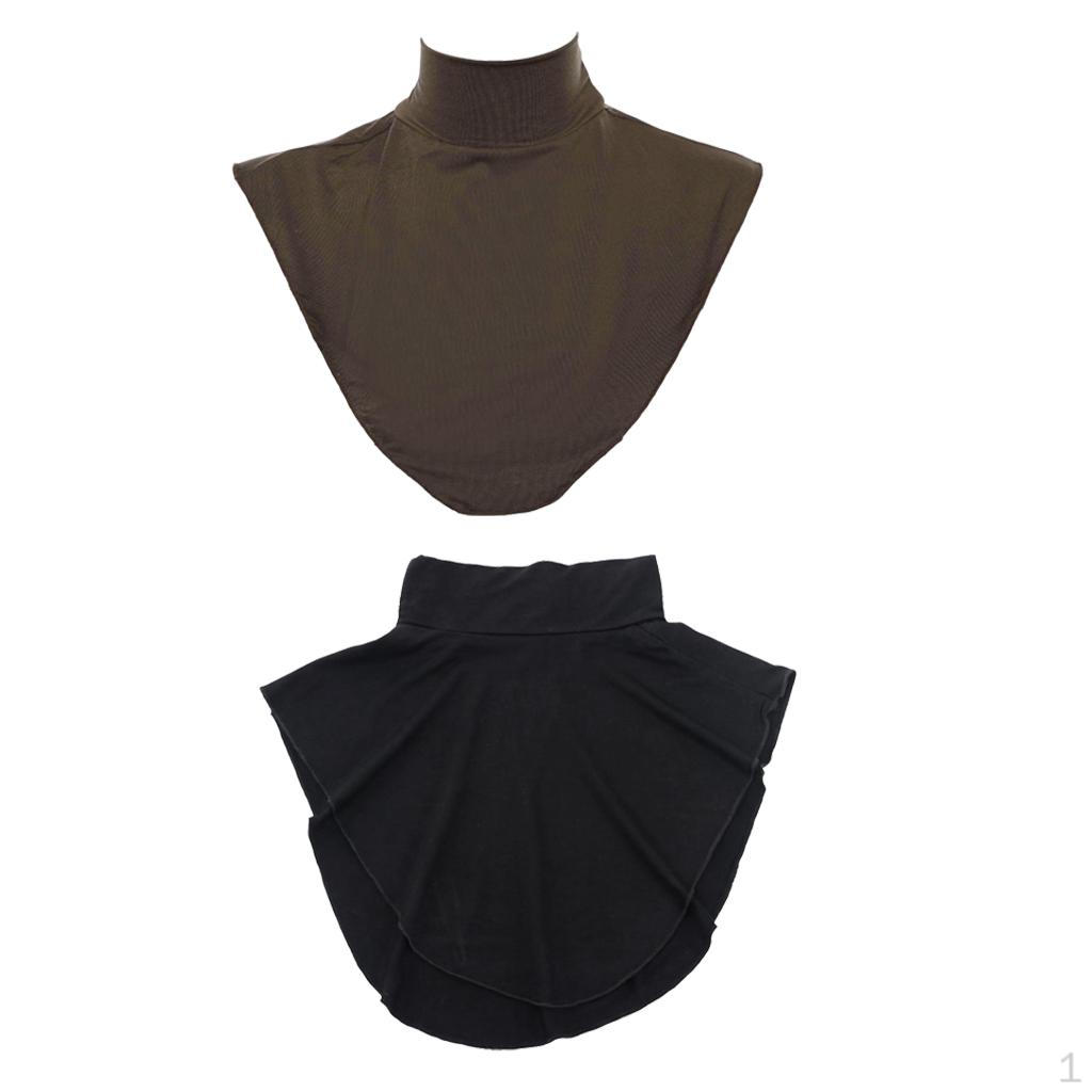 

2 штуки водолазка из искусственного муслина стрейч хиджаб кардиган