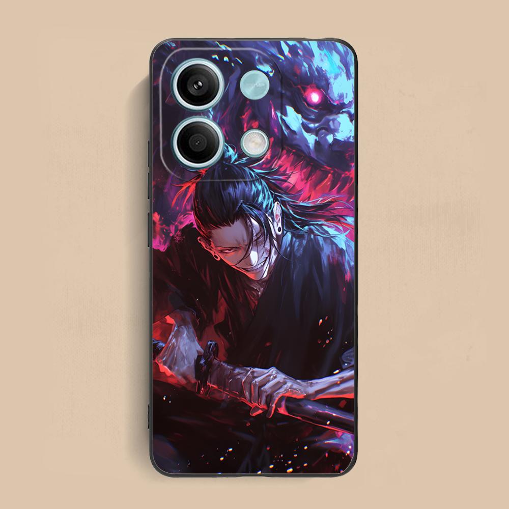 Jujutsu Kaisen Geto Suguru Phone Case for Xiaomi Redmi Note 14 13 12 11 S Pro Plus 4G 5G Colorful Printing Cover Luxury Pretty