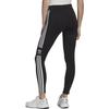 adidas Originals Color Block Side Stripe Logo Print Slim Fit Sports Pants Women Bottoms Black IB7305