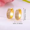 Luxury Cubic Zirconia Earrings: European & American-Style Trendy Hoops
