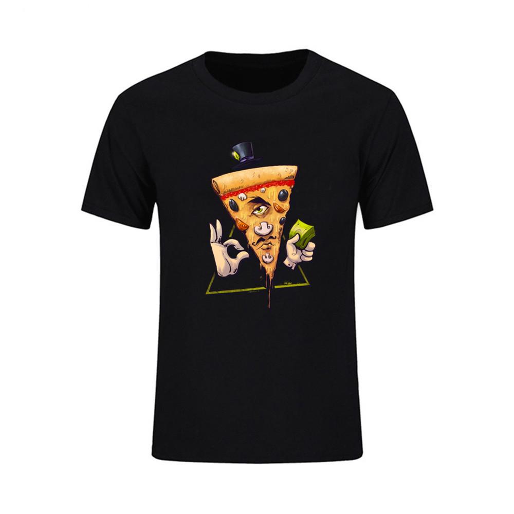 Crew Neck Teenage Clothing Simple Style For Mens Illuminati Pizza T Shirts Crew Neck Sale
