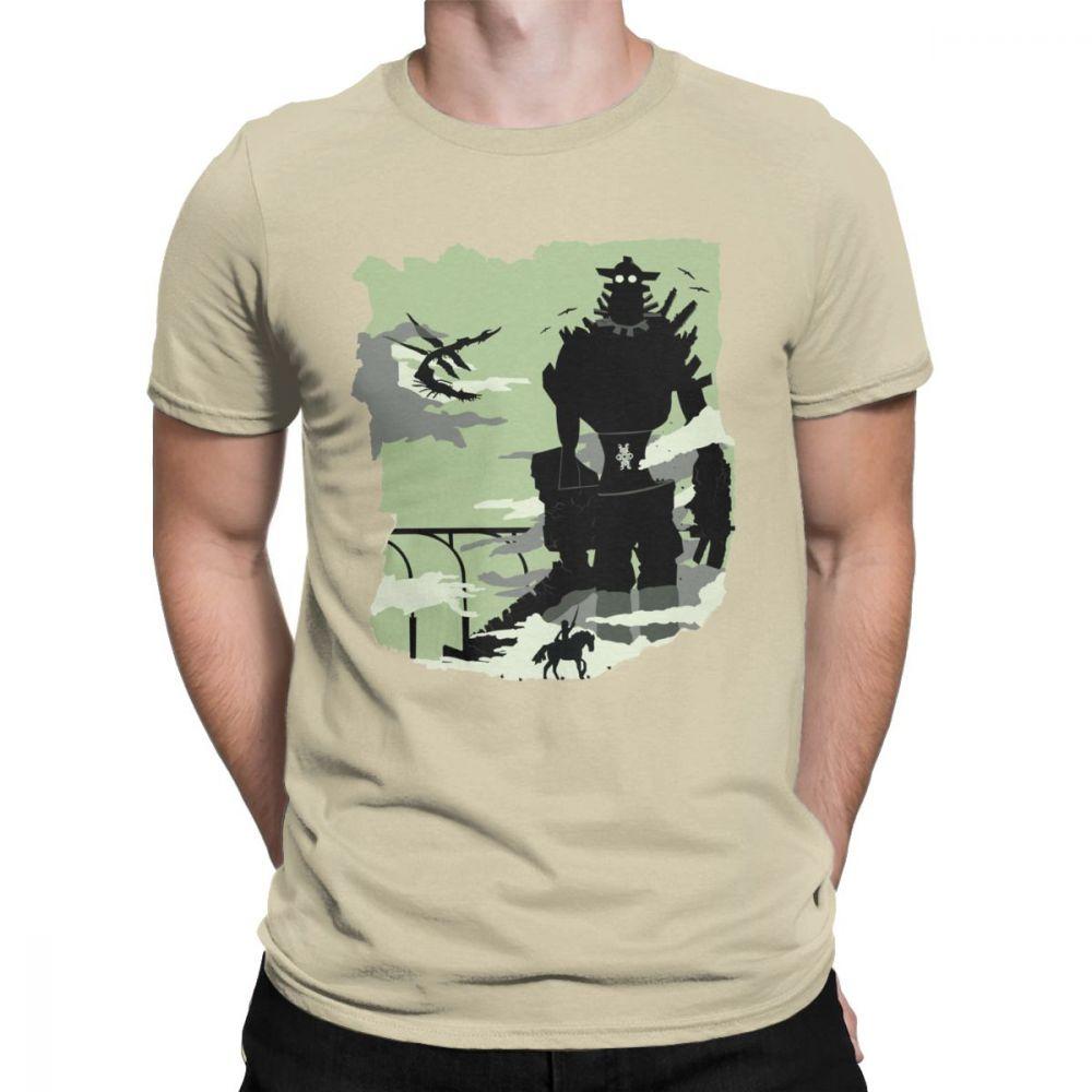 Silhouette Of The Colossus Tshirt Men Shadow of the Colossus Humorous Cotton T Shirt 2021 Clothes