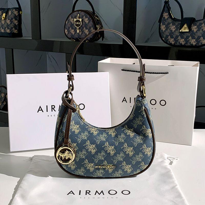 

Accessible Luxury Genuine Leather Bag for Women 2025 New Arrival Fancy Crossbody Selenodont Bag Easiest for Match Niche Style Baguette Underarm Bag Coffee