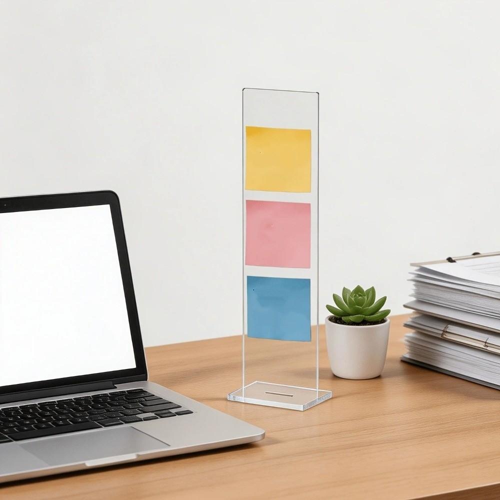 Transparent Monitor Side Reminder Board Detachable Desktop Schedule Board Message Board Monitor