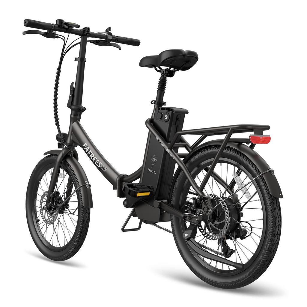 Electric Bicycle Foldable Fafrees 20" 250W Motor 18.2AH Citry Ebike Top Speed 25Km/h 7 Speed Load 120Kg F20 Lasting