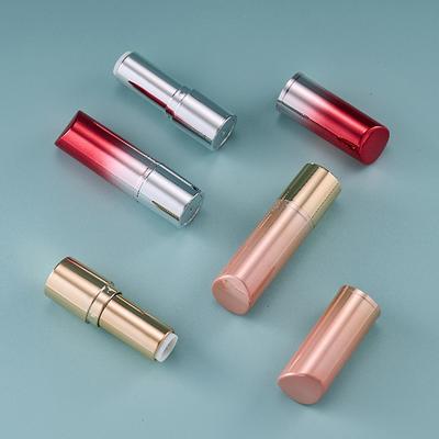 1/5 Stück 3,6 g Leerer Farbverlauf Lippenstift-Tube Lippenbalsam-Behälter Plastik Kosmetikverpackung Make-up-Werkzeug Reiseutensilien