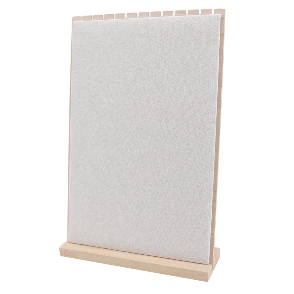 Wooden Jewelry Display Stand 12 Slots Detachable Orderly Storage Wooden Frame Necklace Rack for Home Jewelry Shop