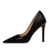 Bigtree Fashion Sexy Nightclub 7.5-10.5CM High Heels Fine Heel Shallow Mouth Pointed Rivet Single Shoes