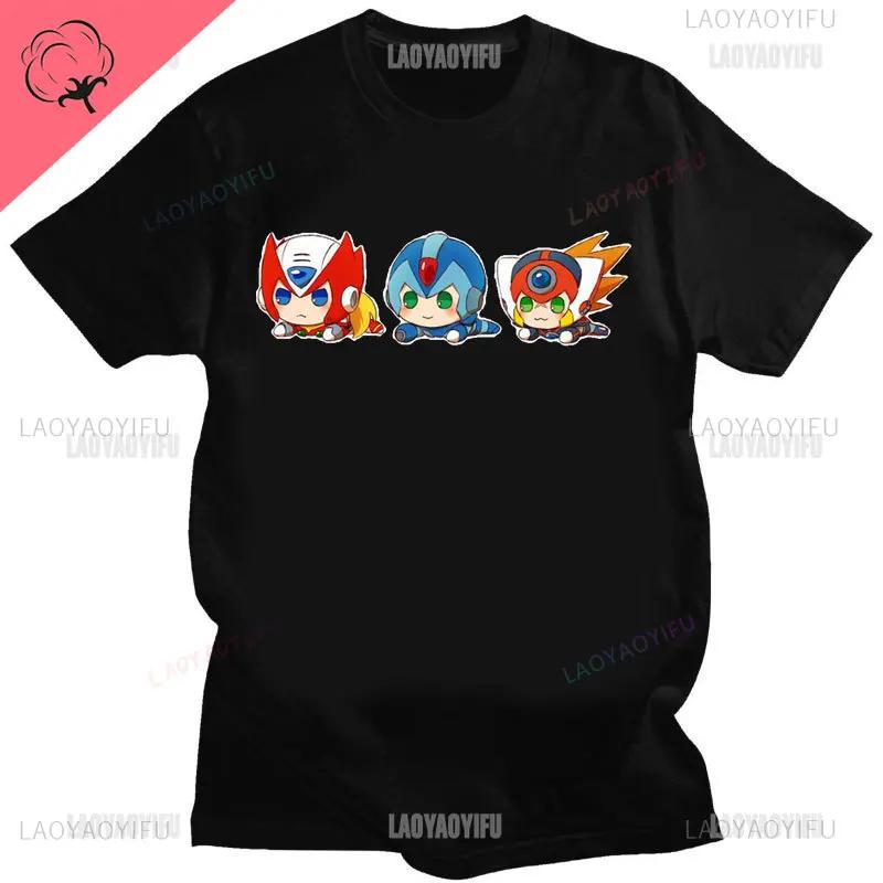 Official Megaman Player Select Men'S T-Shirt Mega Man Video Game Men Printed Tee Fashion Summer Cotton Casual Men'S Gift T Shirt